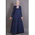 Travel abaya in Jersey - Navy Blue Travel abaya in Jersey - Navy Blue